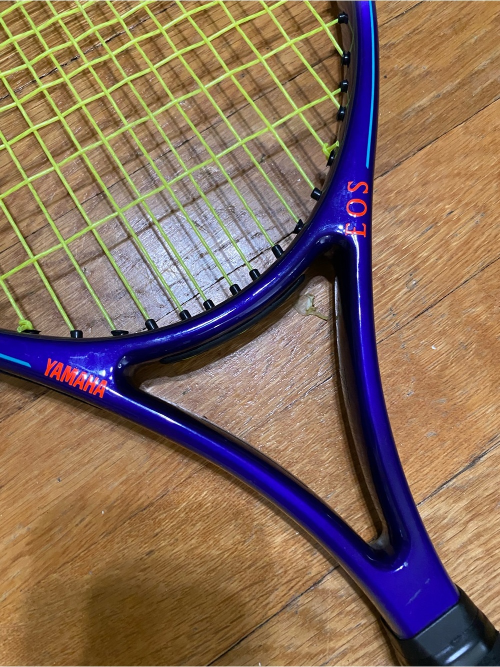 Yamaha EOS RZ Tennis Racket 110 Inches XL2 (4 1/4) (needs regrip) Yellow Purple - Picture 5 of 12